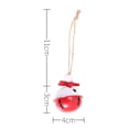 thumbnail image 2 of Christmas Bell Hollow Out Iron Bell Pendant for DIY 6Pcs Red and White, 2 of 3