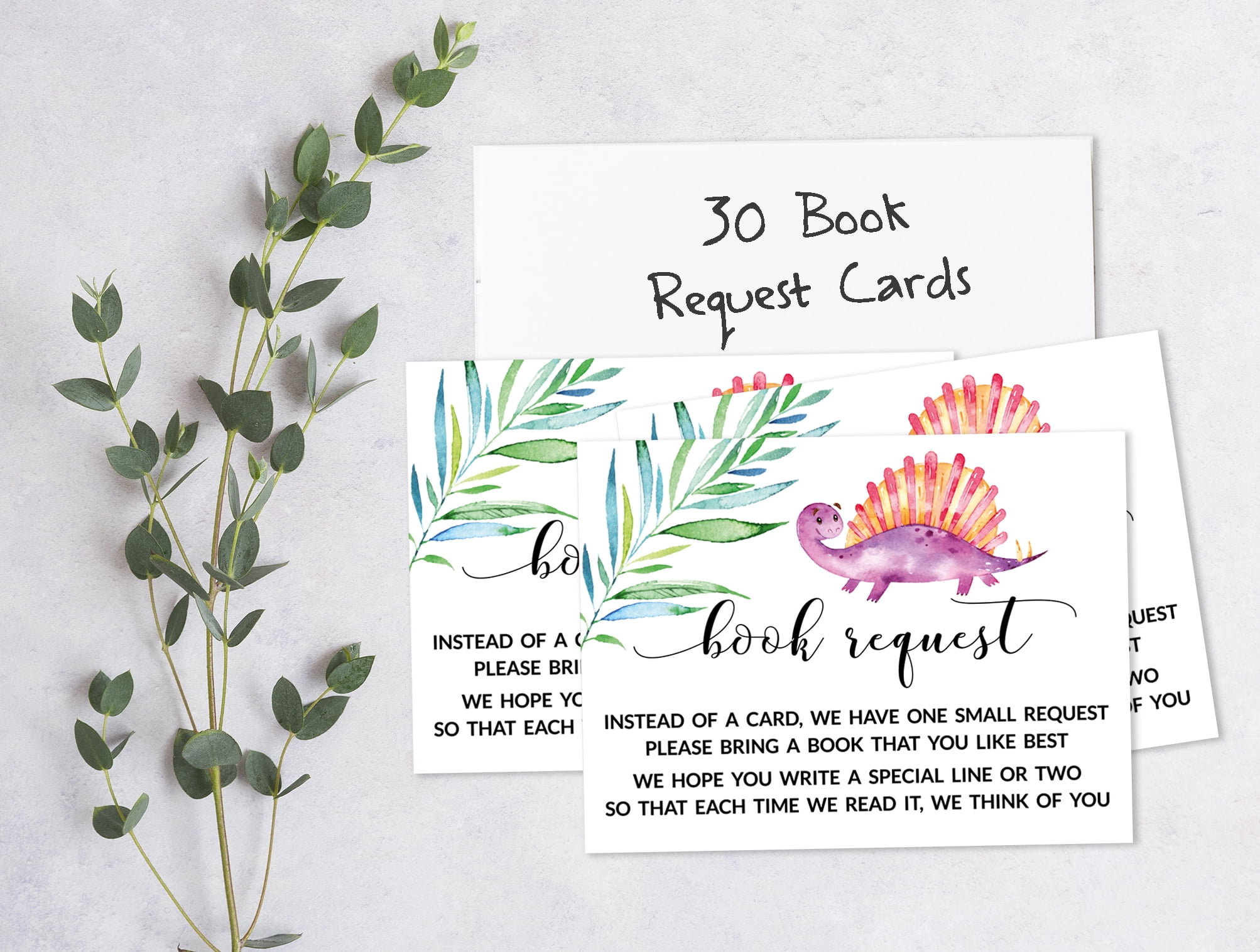 Inkdotpot 30Dinosaur Jungle Animals Baby Shower Book Request Cards Bring A Book Instead Of A Card Baby Shower Invitations Inserts Games