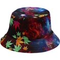 thumbnail image 3 of CoCopeaunts Cotton Bucket Hat Pattern Fisherman Hat Women Four Seasons Outdoor Sunscreen Men Fisherman Hat 2 Side Wearable, 3 of 8