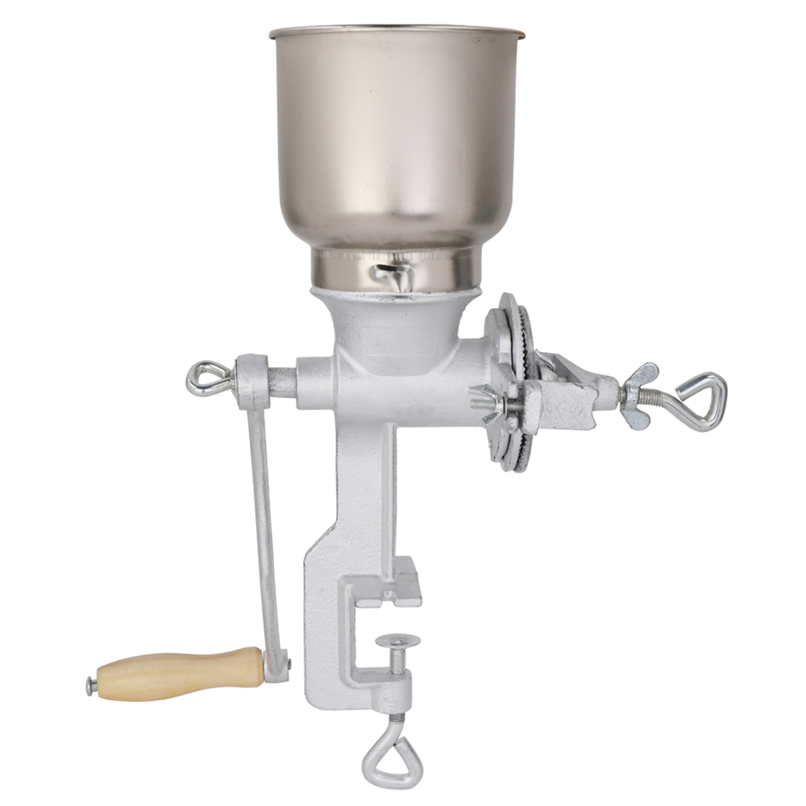 Details about   Adjustable Manual Grain Grinder Cast Iron Hand Crank Oats Corn Wheat Coffee Nuts 
