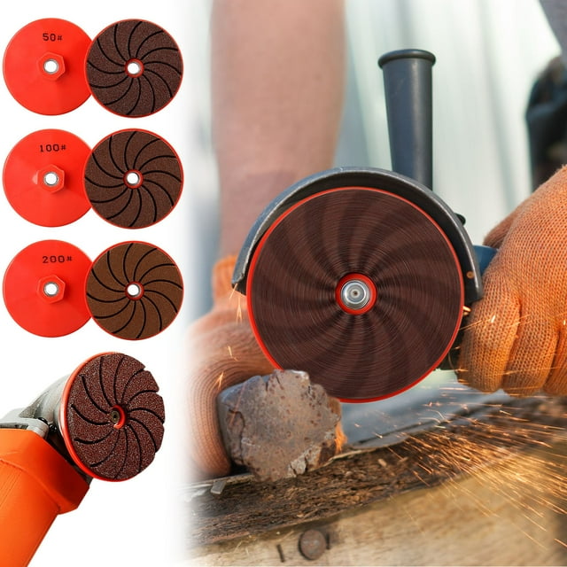 Vacemry 3Pcs Tile Cutting Grinding Wheel, Multifunctional Integrated Grinding Disc For Tile Trimming Ceramic Porcelain Stone, Professional Diamond Blade For Angle Grinder Rotary Tool, Home
