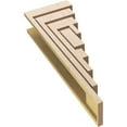 thumbnail image 6 of 6"W x 12"D x 36"H Thin Landon Rough Cedar Woodgrain TimberThane Corbel, Primed Tan, 6 of 6