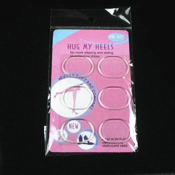 Topbathy 6Pcs Transparent Silicone Heel Pads Flexible Gel Shoe Cushion for Comfort