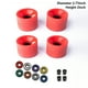 thumbnail image 4 of Wosthever Rodamientos de rueda de monopatín, juego de arandelas de patinaje Longboard, tabla de derrape, accesorios de mantenimiento de Patinetes eléctricos Rojo, 4 of 6