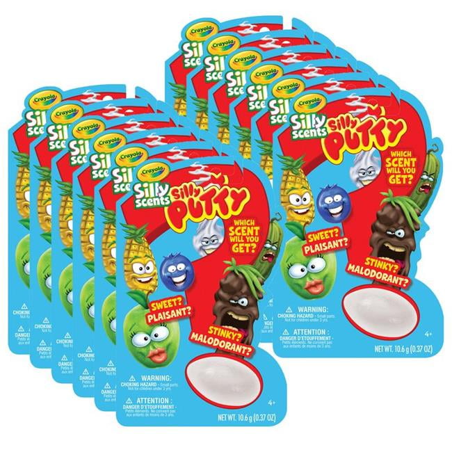 Set of 4 Packages Silly Putty Silly Scents 8 Different Scents Package Wear 