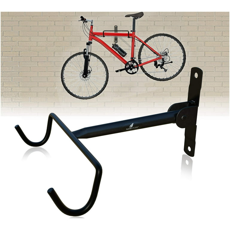 NOA Bike Wall Mount Bike Hanger | Foldable Horizontal Bicycle Rack for for  All Kinds
