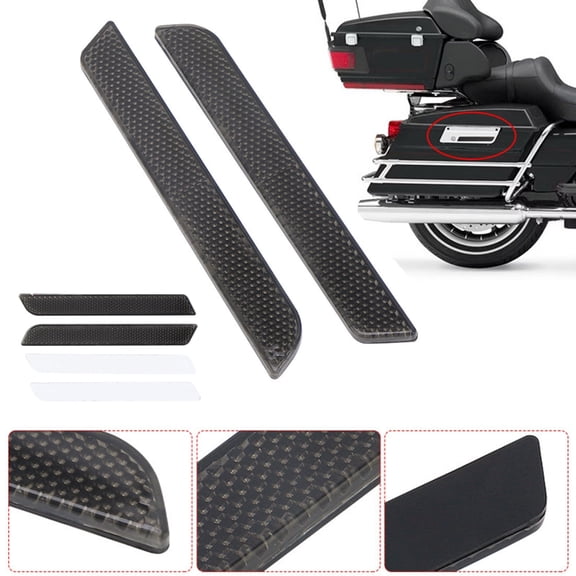 2Pcs Motorcycle Bag Covers Trim Reflectors Replacement Modified Accessory for Road-Glide