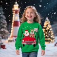 thumbnail image 4 of Kids Christmas Sweatshirt Boys Girls Christmas Car Shirt Xmas Cotton Long Sleeve Tops for 9T, 4 of 7