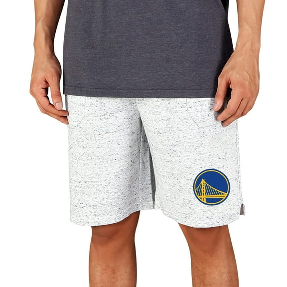 Men's Concepts Sport White/Charcoal Golden State Warriors Throttle Knit Jam Shorts