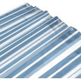 thumbnail image 3 of FREEAMG Light Blue Vertical Stripes Shower Curtain Bathroom Decorative Shower Curtain Waterproof Washable Reinforced Grommets, 72x72 Inch, 3 of 5