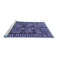 thumbnail image 2 of Ahgly Company Machine Washable Indoor Round Persian Blue Traditional Area Rugs, 3' Round, 2 of 4