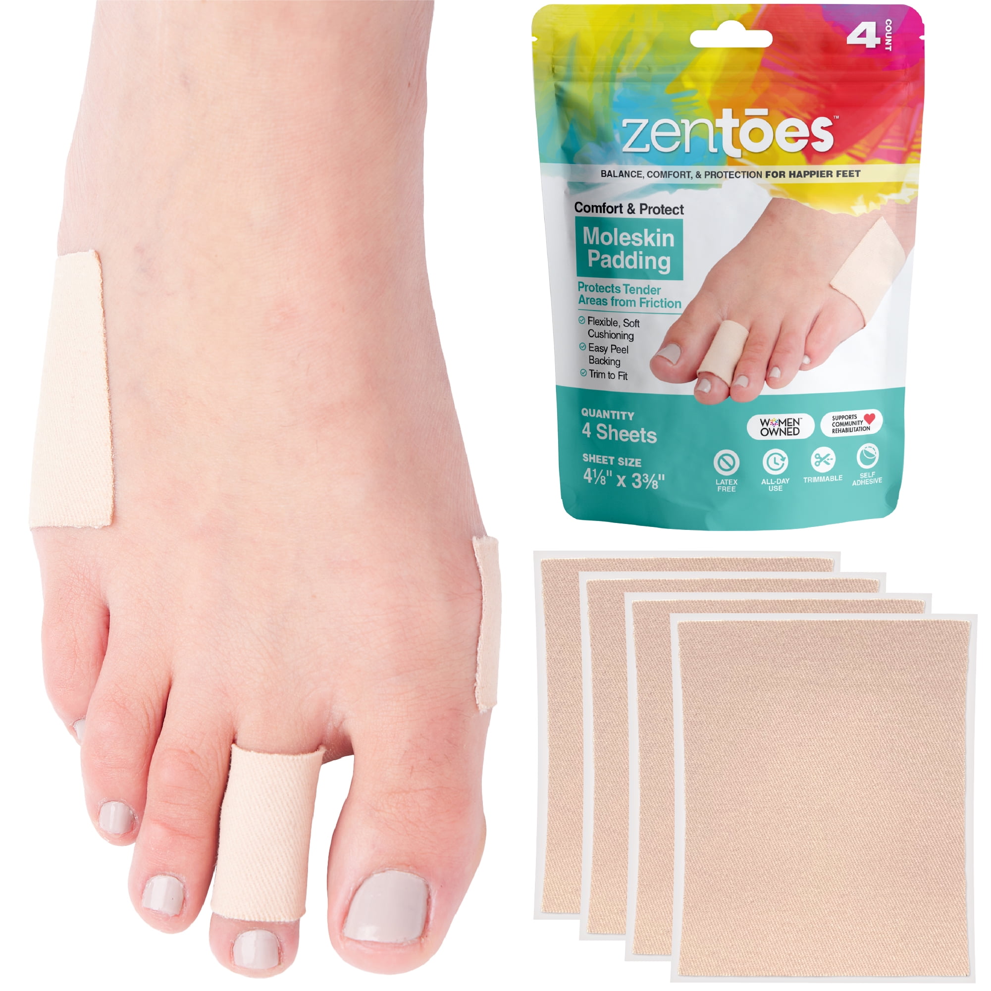 Buy Sumiwish Moleskin for Feet, 20 Pieces Blister Prevention Patches, Foot  Care Sticker to Reduce Friction Pain, Thin and Flexible Online at  desertcartINDIA