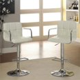 thumbnail image 5 of Furniture of America Reiley Metal Adjustable Barstool in White (Set of 2), 5 of 13