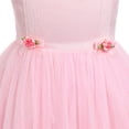 thumbnail image 4 of IDOPIP Baby Girls Lace Flower Tutu Dress Summer Spaghetti Straps Princess Birthday Party Tulle Dresses, 4 of 8