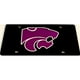 Kansas State Wildcats Noir et Violet Laser Plaque d'Immatriculation – image 1 sur 1