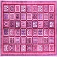 thumbnail image 1 of Ahgly Company Indoor Square Abstract Pink Modern Area Rugs, 3' Square, 1 of 4