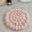 Pink, variant on Kraoden Tufted Floor Cushions for Living Room and Office, Cotton and Linen Tatami Pillow for Seating, Meditation, and More, Soft and Comfortable Support for Indoor and Outdoor Use