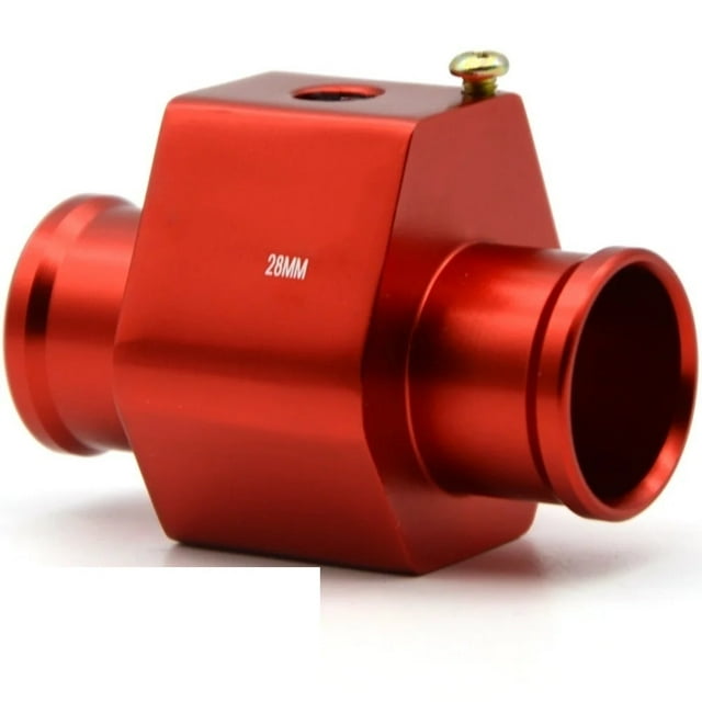 2pcs , Racing Red Water Coolant Temperature Sensor Water Temp Gauge Adapter 1.25" 28MM 30MM 32MM 34MM 36MM 38MM 40MM