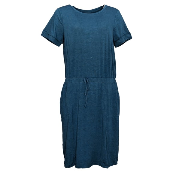 32 Degrees Dress Sz L Ladies' Soft Lux Short Sleeve Blue
