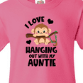 thumbnail image 4 of Inktastic Monkey I Love Hanging out with My Auntie Youth T-Shirt, 4 of 5