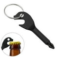 thumbnail image 5 of 1 Pce Tournevis Multifonction Noir en Forme de Clé pour Phillips Ouvre-Bouteille Porte-Clés Outil de Réparation Outils à Main, 5 of 5