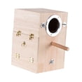 thumbnail image 1 of lionlar Pet Parrot Breeding Box Bird House Parakeet Nesting Box Cage Mating Box Hatching Left Hanging, 1 of 9