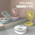 thumbnail image 1 of Flmtop Electric Fan Floor Standing Desk Fan Hanging Design Fan with 3 Wind Speed Adjustable Foldable Table Fan Portable Desk Fan for Home, 1 of 10