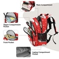 thumbnail image 5 of ALAZA Baseball on Red School Backpack Elementary Bag Bookbag Travel Rucksack, 5 of 6