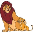 thumbnail image 2 of Lion King Baby Simba and Mufasa Customized Wall Decal - Custom Vinyl Wall Art - Personalized Name - Baby Girls Boys Kids Bedroom Wall Decal Room Decor Wall Stickers Decoration Size (20x20 inch), 2 of 2