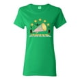 thumbnail image 1 of Wild Bobby All Star Cheerleading Megaphone Girl Sports Women Graphic Tee, Kelly, Small, 1 of 5