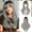 Black Roots with Ash Blonde, variant on Layered Synthetic Wig with Bangs for Women, Layered Cut, Fringe, Adjustable Cap, Breathable Cap, Soft Texture, for personal styling during party and costume styling and special event styling