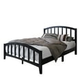 thumbnail image 4 of Home Design Nogales Twin Panel Bed Frame with Arched Slat Headboard and Center Support, Black, Box Spring Required, Easy Assembly, 4 of 11
