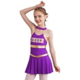 thumbnail image 3 of TTAO Robe de Ballet Sans Manches à Sequins pour Filles Enfants Robe de Danse Salsa Tango Rumba pour Jouer Cheerleading Violet 10, 3 of 7