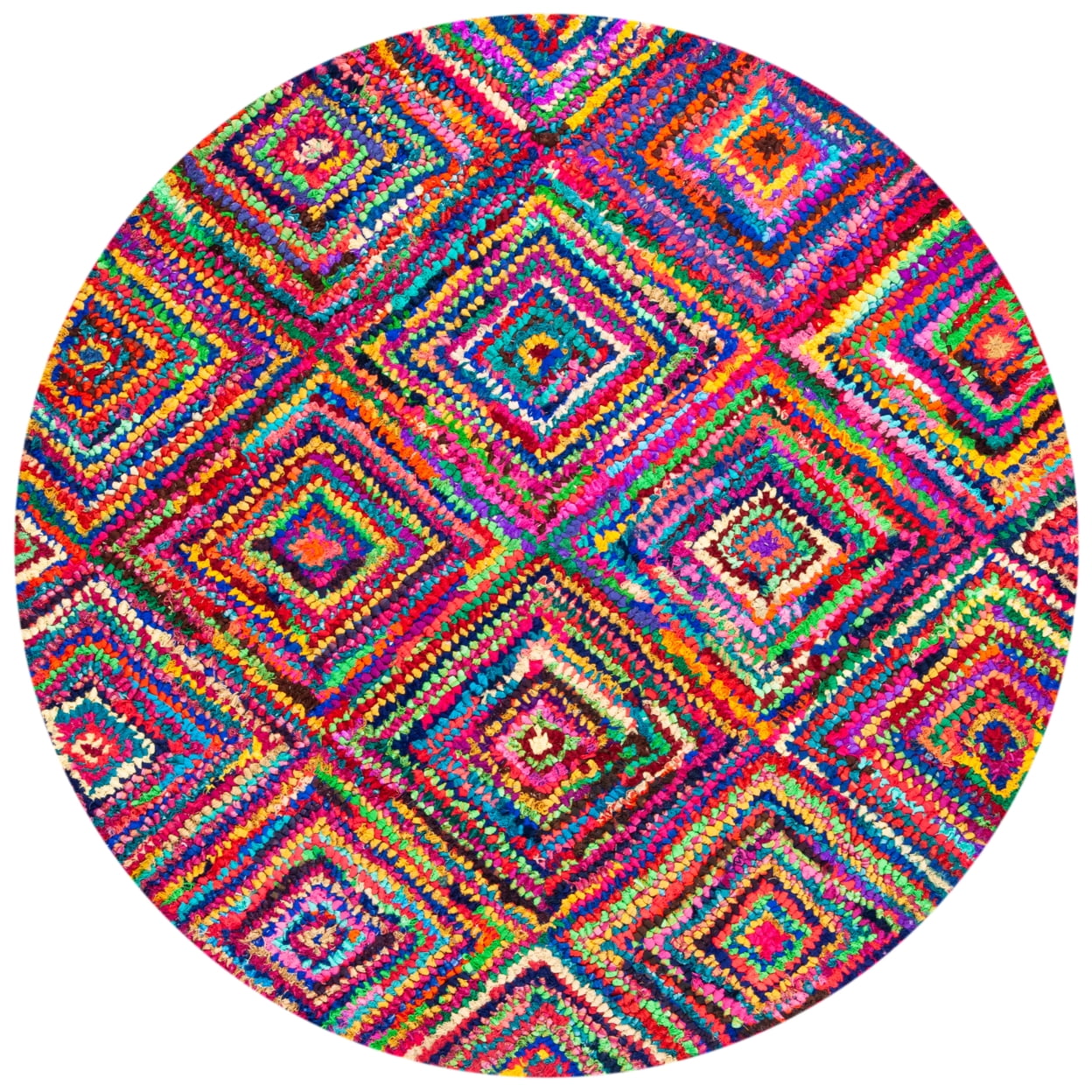 SAFAVIEH Nantucket Collection NAN317A Handmade Multi Rug