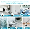 thumbnail image 4 of FVLOENG Cleaning Brush Electric Spin Scrubber, Cordless Shower Scrubber with 7 Replaceable Brush Heads, Adjustable Extension Handle , 2 Speeds for Bathroom Power Shower, Tub, Tile, Floor, 4 of 11