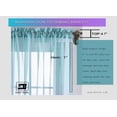 thumbnail image 3 of Purple Blue Ombre Sheer Curtains for Kids playroom 2 Panels Rod Pocket Bedroom Window Semi Voile Drapes Faux Linen Décor Girls Livingroom Room Decoration Party 63 Inch Long, 3 of 5