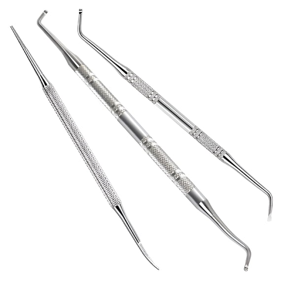 XIRQI Surgical Stainless Steel Ingrown Toenail Corrector,Pedicure Tools Kit Pain Relief Accessories,Safe Nail Hygienicing for Home Treatment Under Sidewall Hygienicer