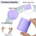 thumbnail image 6 of Uxcell 0.4mm Nylon String for Bracelets 153 Yard Nylon Satin Cord Beading Thread for Jewelry Making Light Purple, 6 of 7