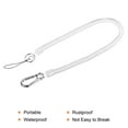 thumbnail image 3 of Uxcell Retractable Coil Spring Keychain Clasp with Big Key Ring 480mm, 1 Pack Plastic Spiral Stretchy Cord, Clear, 3 of 5