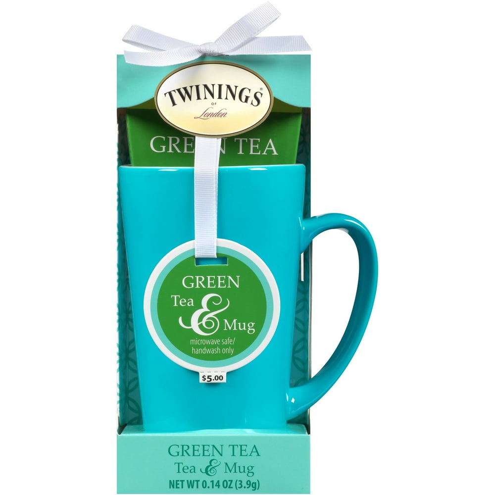 Twinings of London Green Tea & Teal Mug Gift Set, 2 Piece