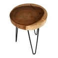 thumbnail image 5 of Philip Wood Accent Table by East at Main, Farmhouse Side End Table 14"x19", 5 of 6