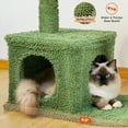 thumbnail image 7 of Pefilos 39" Cactus Cat Tree Tower with Sisal Covered Scratching Post, Cozy Condo with Fluffy Balls, Indoor Cat Condo for Multiple Cats, Green, 7 of 7