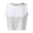 thumbnail image 6 of Beach Vacation Clothes for Women Breastfeeding Top for Women Camisole Tops Diet Top Girl Casual Workout Bra Bright Workout Tops Compression Yoga Camisole Bodysuit Conceal Cut White 3XL, 6 of 8