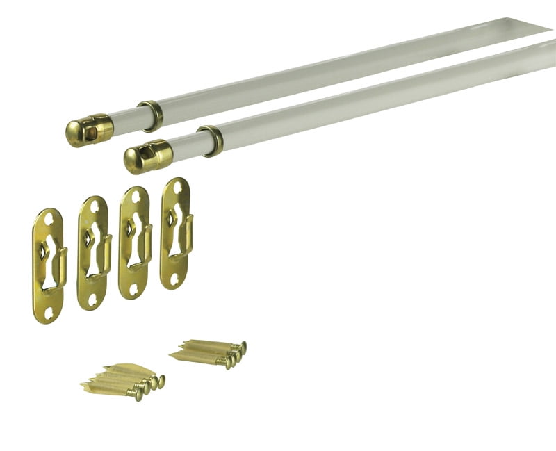 Levolor 13417 12" To 22" White Round Sash Rod