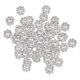 thumbnail image 1 of Juego de 200 cuentas espaciadoras de copo de nieve para decoración de bricolaje, cuentas sueltas para dijes, cuentas sueltas para Plata, 1 of 9