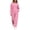Pink, variant on Zynoxe Womens Two Piece Sweatsuits Sets Casual Solid Color Zipper Hoodies and Wide Leg Pants Lounge Sets Trendy Soft Comfortable Matching Outfit Black S