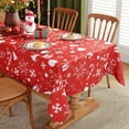 thumbnail image 4 of new American Christmas tablecloth polyester printed party decoration waterproof oil-proof rectangular table cloth table mat, 4 of 5