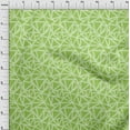 thumbnail image 4 of oneOone Cotton Poplin Light Green Fabric Geometric Dress Material Fabric Print Fabric By The Yard 56 Inch Wide, 4 of 5