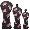 thumbnail image 1 of de para cabeza para golf de 3 uds. de material cuero PU con n.  degree etiquetas 1 3/5 UT, para cabeza para golf de cuello para Negro, 1 of 9