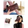 thumbnail image 4 of Minnieouse Cartera de cuero para mujer, carpeta de fotos Rectangular de repuesto, compartimento para efectivo, monedero elegante, Notecase, regalo Carteras Azul claro, 4 of 6